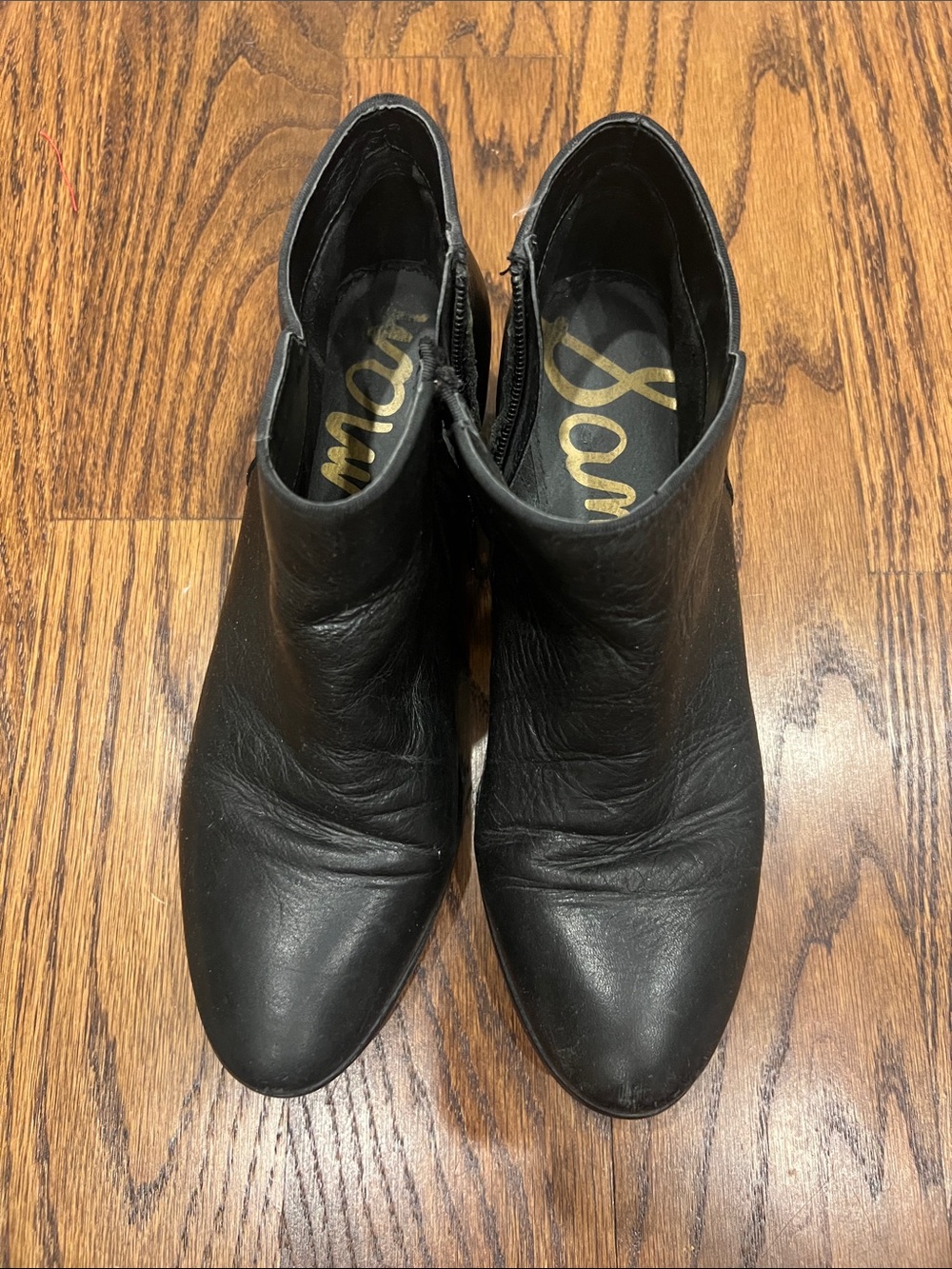 Sam Edelman Black Leather Ankle Booties